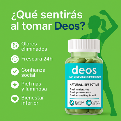OdoFree™ | Capsulas Naturales para el Olor Corporal (OFERTA 2X1)