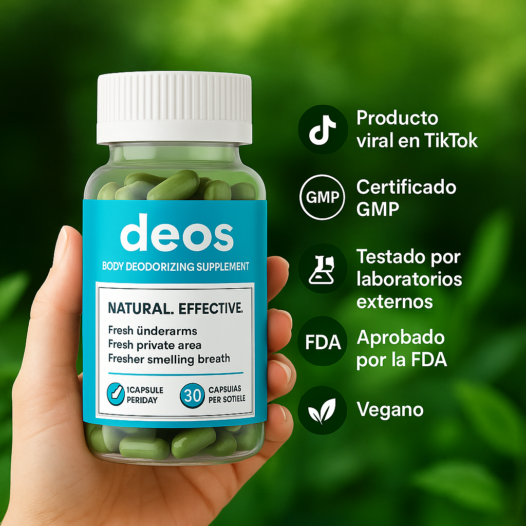 OdoFree™ | Capsulas Naturales para el Olor Corporal (OFERTA 2X1)