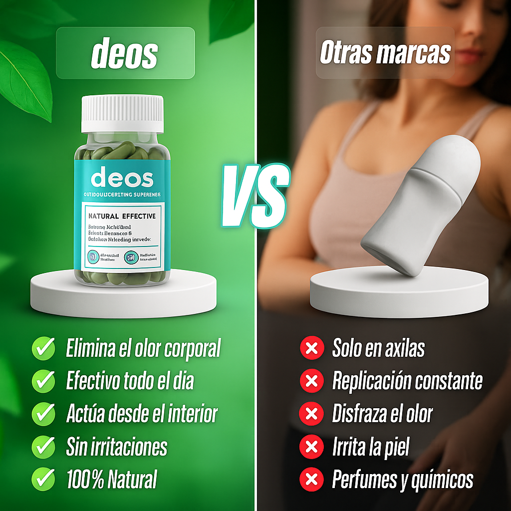 OdoFree™ | Capsulas Naturales para el Olor Corporal (OFERTA 2X1)