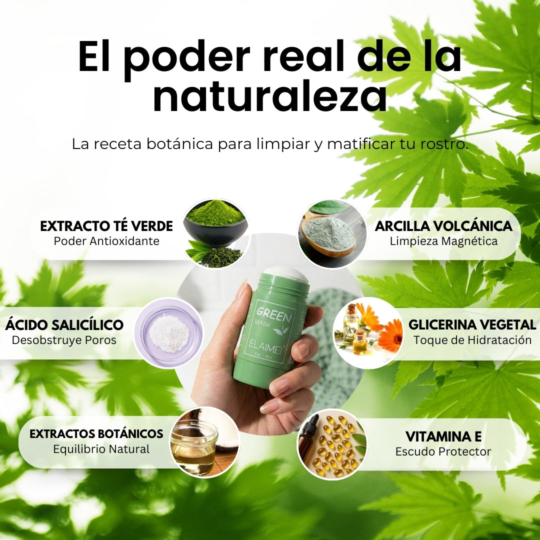 PoroClear™ | Mascarilla Stick que Elimina Puntos Negros (OFERTA 2X1)